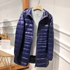 Female Long Warm Down Coat with Portable Storage Bag Women Light Down Jacket Ladies Overcoats Hip-Length High Street 2