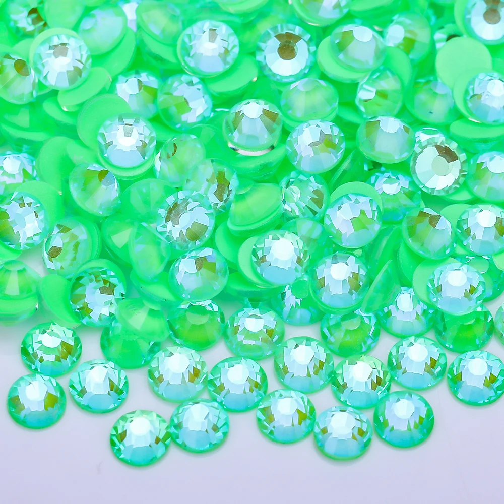 Fluorescent Glitter Neon Rhinestones for DIY Nail Art and Fashion Accessories