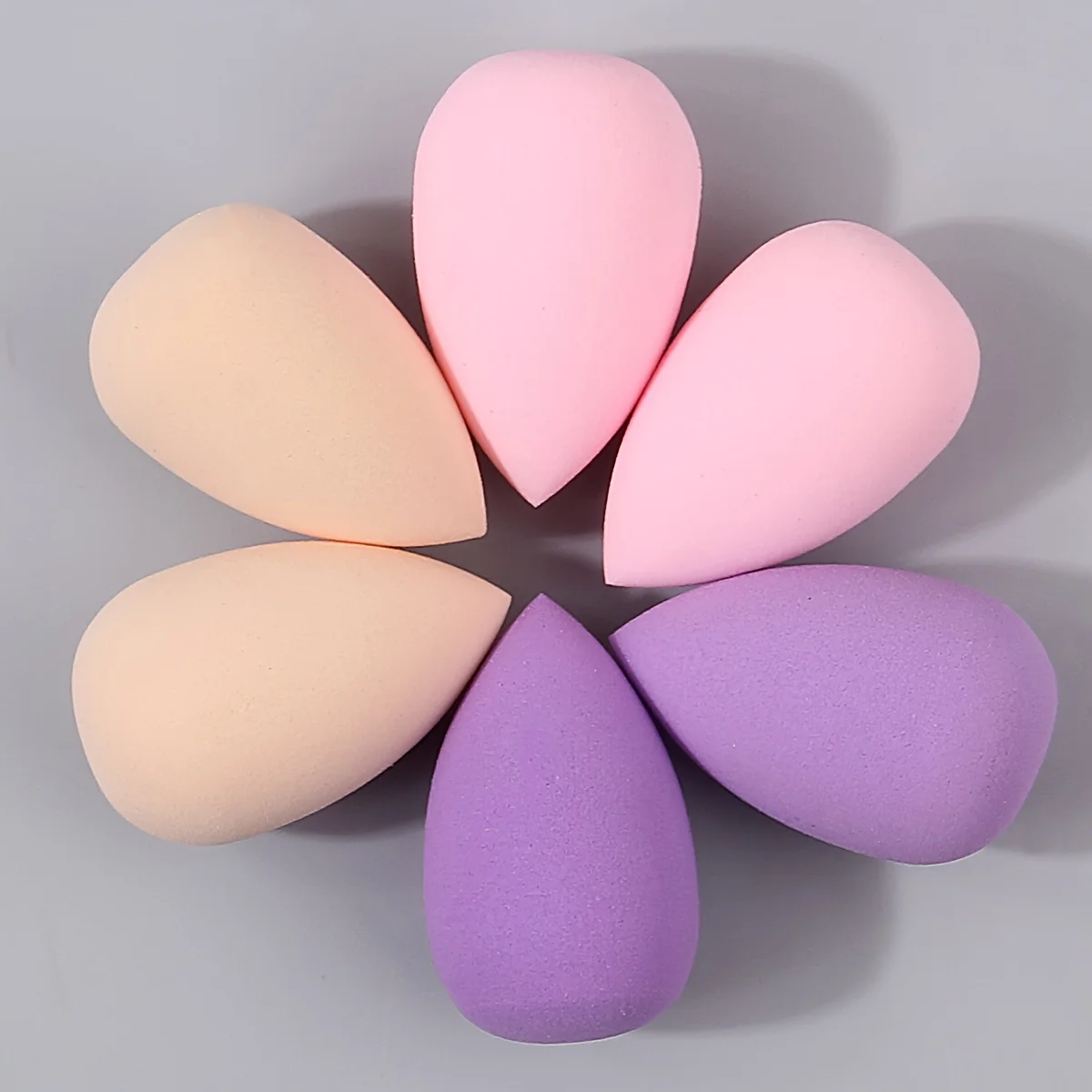 6/36PCS Mini Makeup Sponges - Teardrop Multi-Color Sponges, Latex-Free & Hypoallergenic for Foundation & Concealer (Travel )