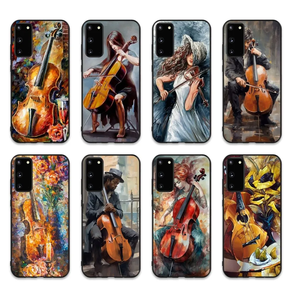 

Violins Phone Case For Samsung S 9 10 20 21 22 23 30 23plus lite Ultra FE S10lite Fundas