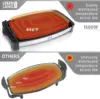 barbecue with 1500 Watt | Electric barbecue 4-8 persons | Portable XXL barbecue griddle for indoor use | Tepaniaky tabl 6