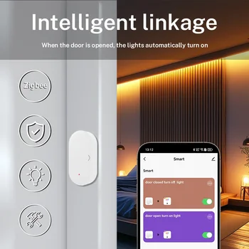 zigbee 3.0 tuya Door Sensor Window Sensor Home security For Smart Home Smart Life APP  Compatible with Alexa Google Assistant 1