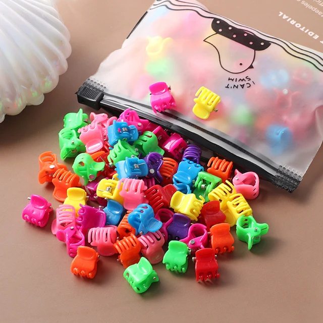 40Pcs Girls Colorful Hair Clips Flower Star Mickey Cute Small Hair Claws Kids Sweet Hairpins Cartoons Fashion Hair Accessories style-36