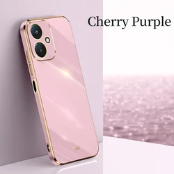 Premium Soft TPU Anti-Fingerprint Camera Protection Case - Sleek & Durable Cover for Redmi 13c 5G (Cherry Purple)