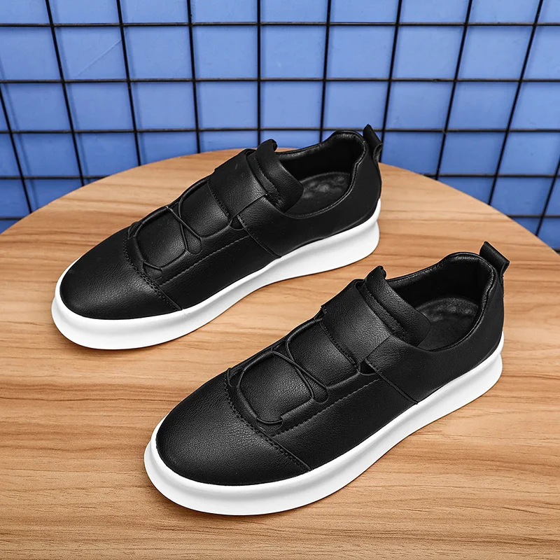 Men's casual sports shoes Outdoor casual sports shoes Cowhide leather waterproof vulcanized shoes Men's foldable sports shoes