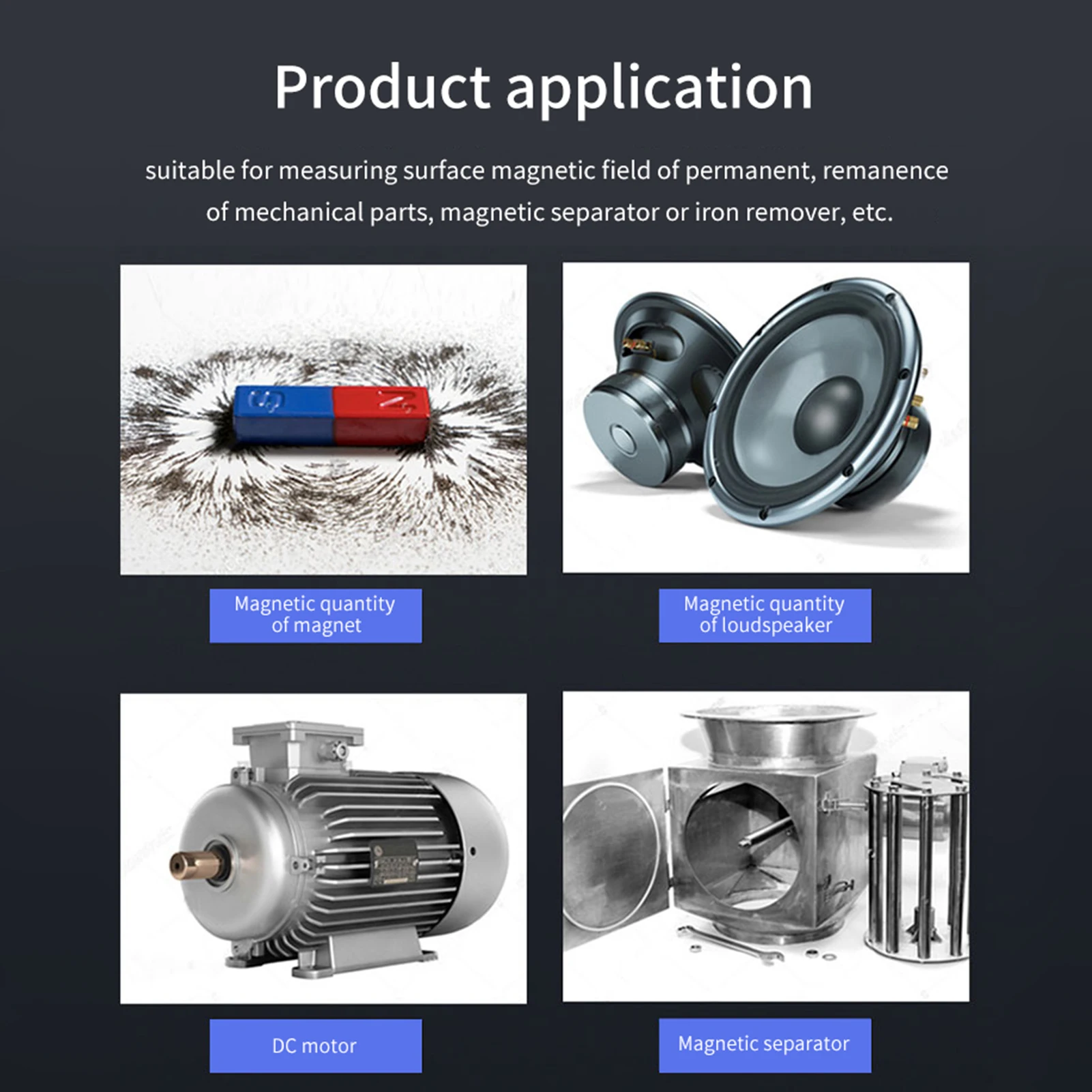 디지털 테슬라 미터 가우스미터 200mT/2000mT 표준 방사형 홀 프로브 고정밀 감응 표면 자기장 테스터