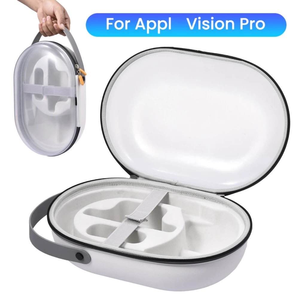 

Портативная дорожная сумка для хранения аксессуаров Vision Pro, яркая прозрачная Противоударная сумка с защитой от царапин для Vision Pro