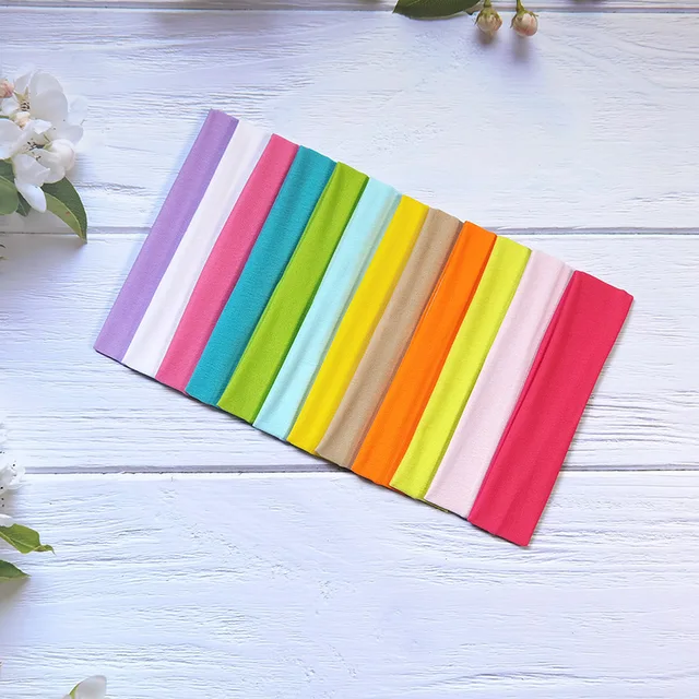 10 pieces of women's elastic headband, anti slip, sweat absorbing, suitable for yoga, running, and sports 5