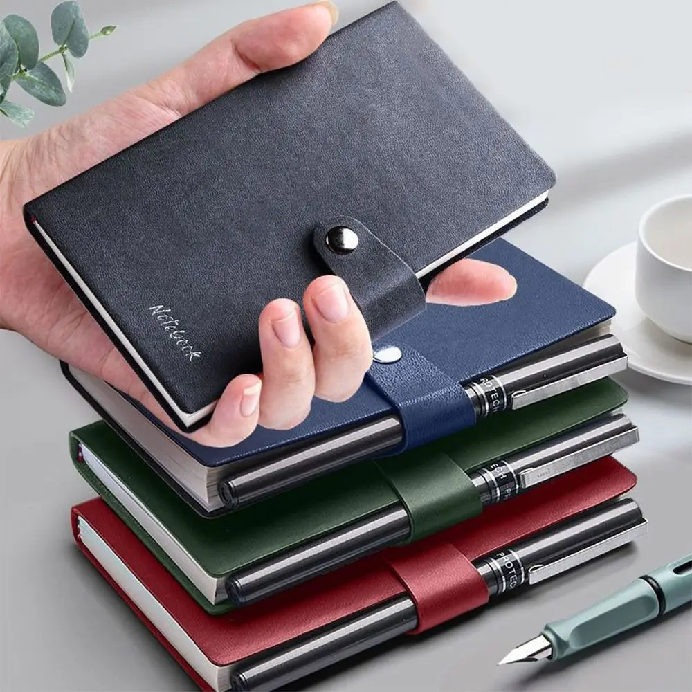 

Memo Diary Planner A7 Mini Notebook 6 Color Agenda Organizer Word Book Pocket Notepad Scrapbooking Thickening Business