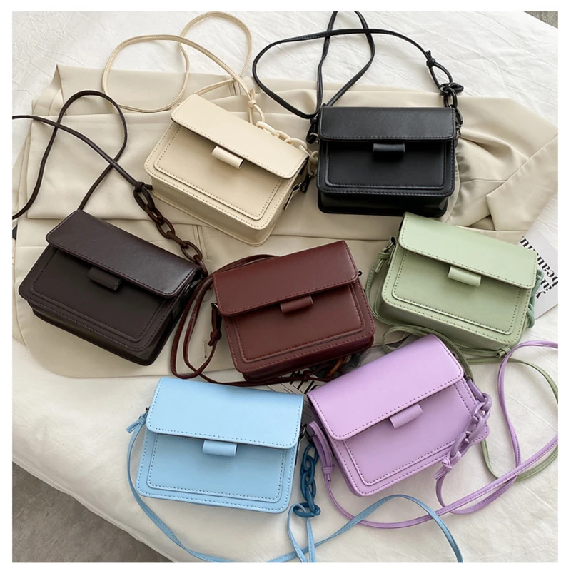 

Fashion Brand Women's Small Crossbody Bag Lightweight PU Leather Messenger Bag Flap Handbag Purse Summer Travel Bag for Female