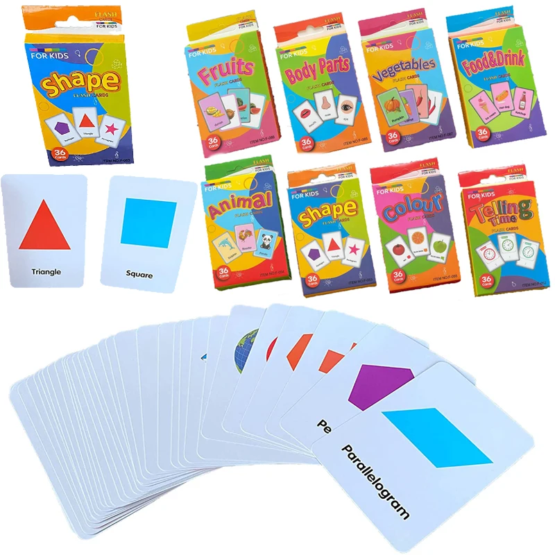 26-36PCS Montessori Early Education Toys Color Cognitive Memory Game Children Learning Toys Educational Toys Gift baby toddler toys for 1 year old	