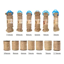 Hemp Rope Thickness Rope DIY Handmade Accessories Tag Rope Kindergarten Braided Hemp Rope Photo Wall Decoration