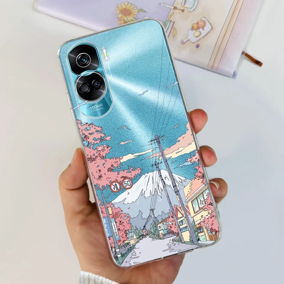 Stylish Pattern Soft Silicone Clear Back Cover