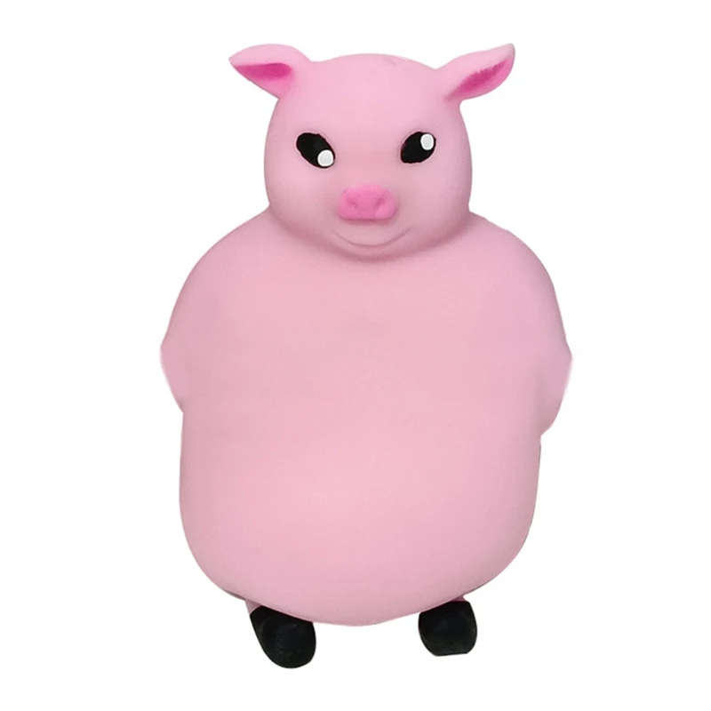 

Hand Squeeze TPR Toy Halloween Squishy Pink Piggy Toy Children Goodie BagFiller