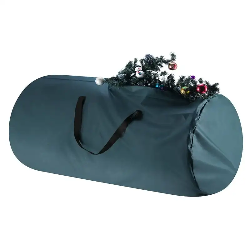 

Tree Storage Bag-Fits up to 12 FT Artificial Tree-Premium Green Canvas & Zipper-Protect Holiday Decorations & Inflatables by (G
