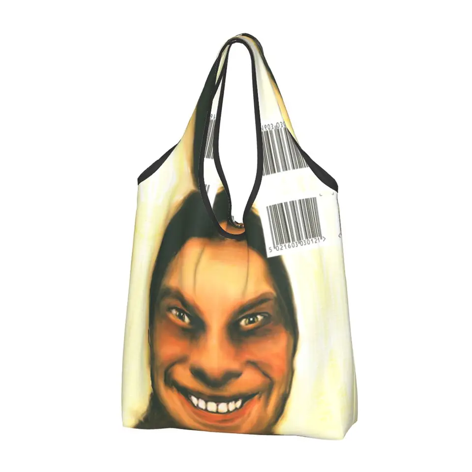 Aphex-ツイン再利用可能なランニングバッグ、折りたたみ式、頑丈