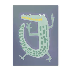 Trendy Animal Cartoon Canvas Poster - 50x70cm No Frame (05)