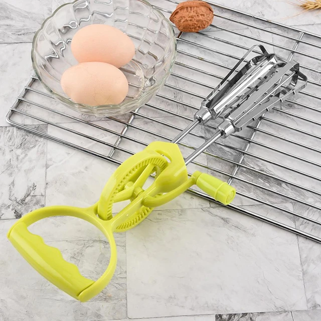 Egg Beaters Handheld Double-wheel Design Egg Beater Stainless Steel Manual  Egg Whisk Kitchen Tool Good Grips Noodle Maker - AliExpress