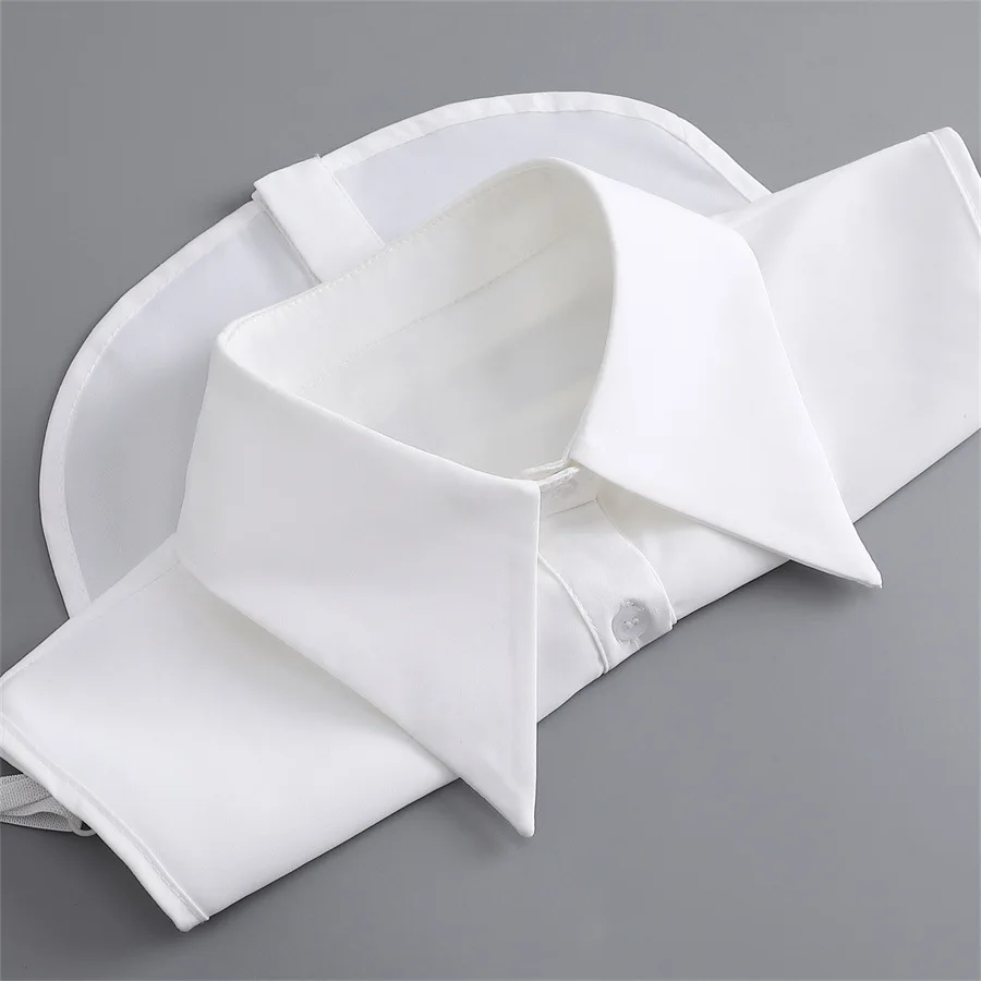 

Big Lapel Shirt Detachable Collar for Women White Fake Collar Removable Sweater Blouse Top Decorative Faux Cols False Collar Tie