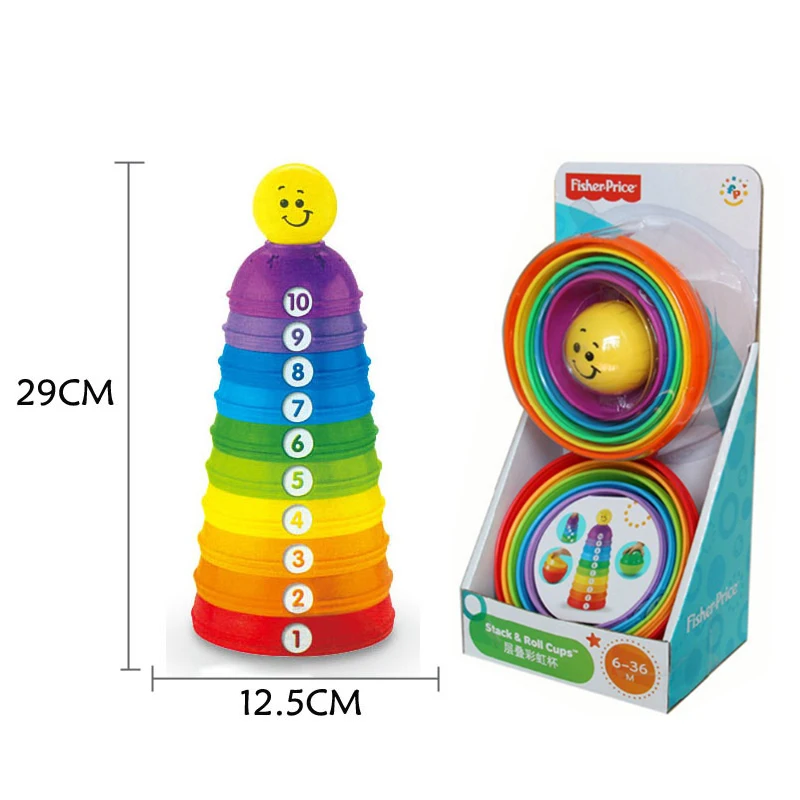 Baby Stacking Cup Early Educational Toy Rainbow Stack Tower Number Sorting Game Fine Motor Skills Montessori Sensory Toddler Toy