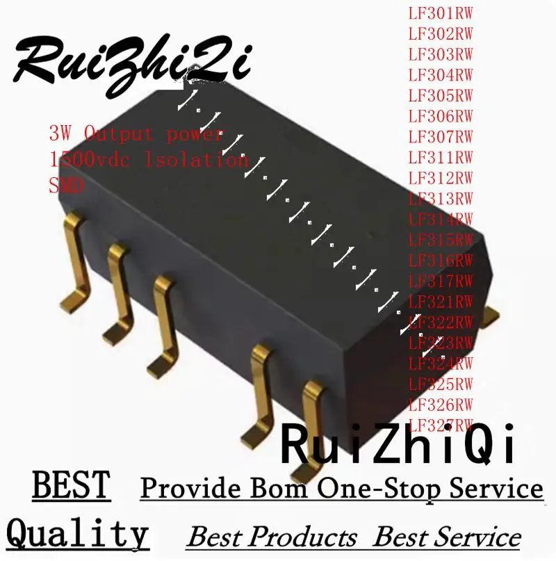

10PCS/LOT LF301RW LF302RW LF303RW LF304RW LF305RW LF306RW LF307RW LF311RW LF312RW LF313RW LF314RW 3W OUTPUT 1500VDC DC/DC SMD