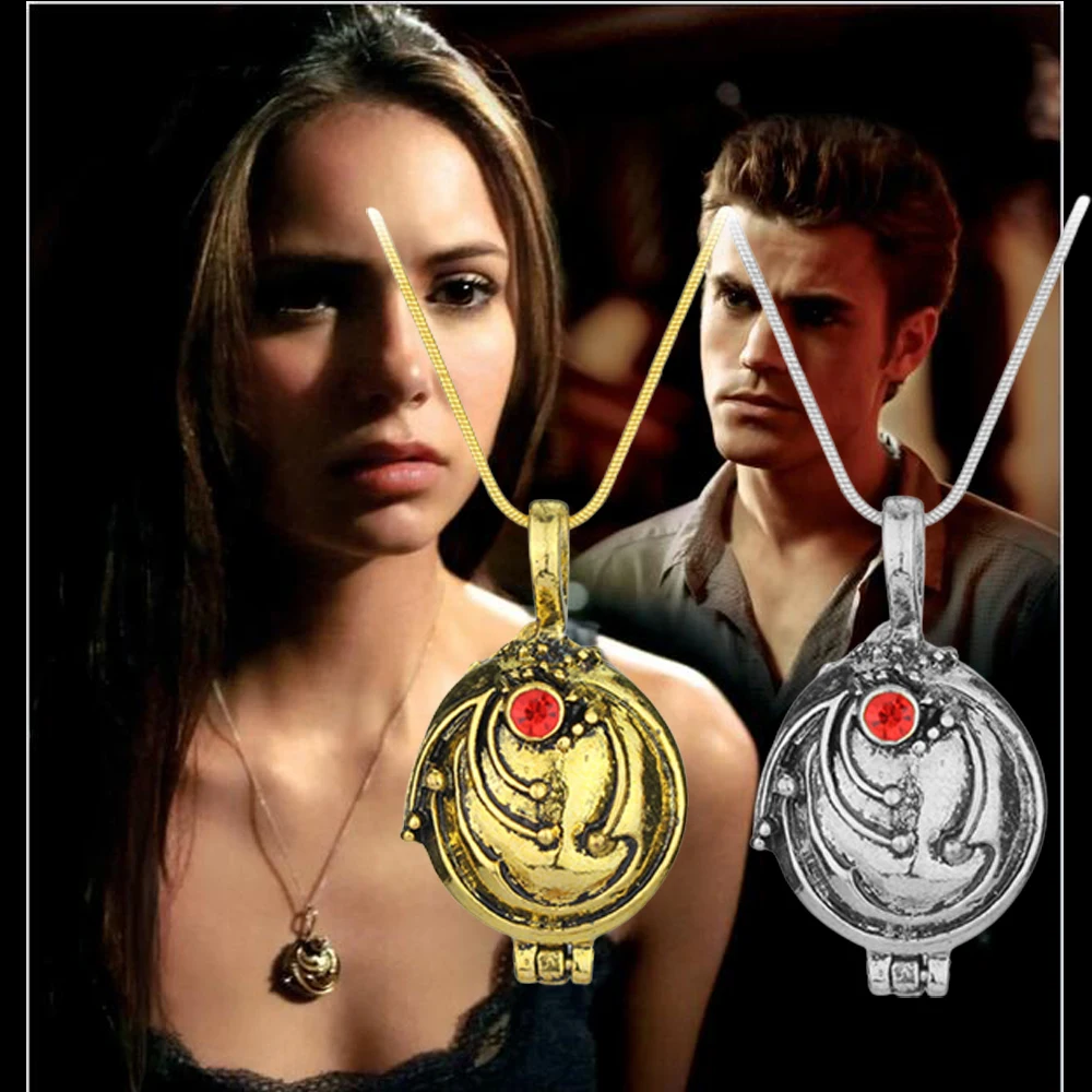 Amazon.com: PPX 67 Set Replace The Vampire Diaries Daywalking Katherine  Sapphire Crystal Pendant Necklaces Ring Earrings and 50 Pcs Vampire Diaries  Stickers Movie Jewelry Set Cosplay For Fans: Clothing, Shoes & Jewelry