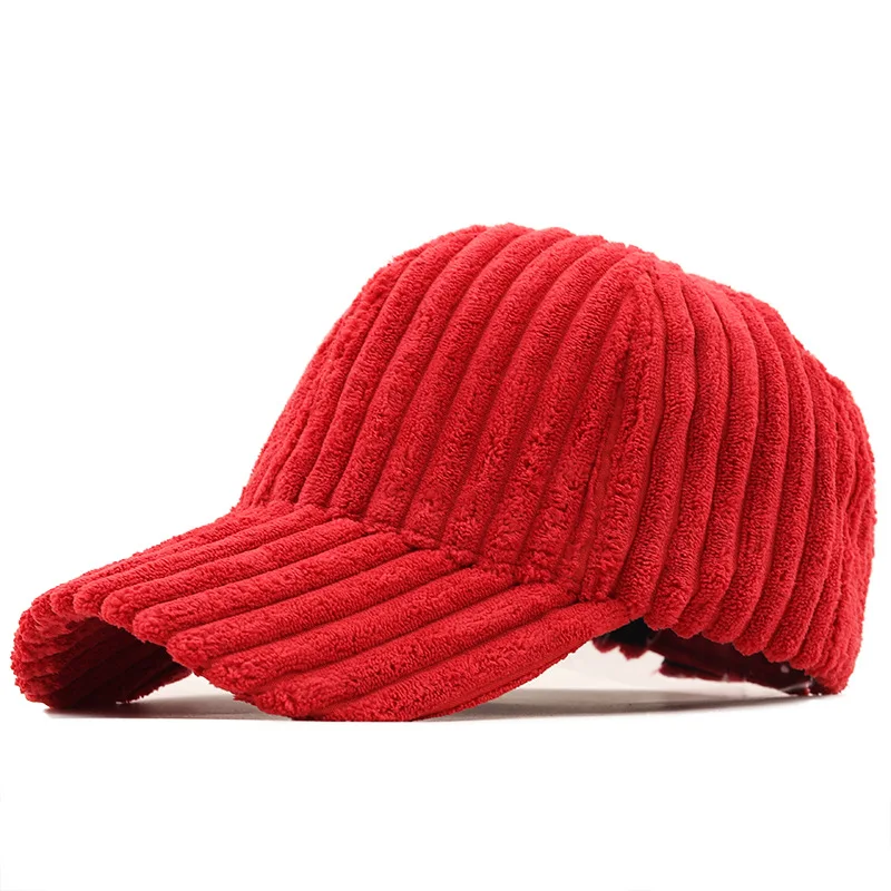 New Autumn Winter Baseball Cap Women Corduroy Winter Hats for Women Snapback Hat Female Hip Hop Cap Gorras Bone Casquette Gorro 6