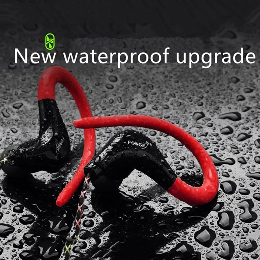 Waterproof Sport Wired In-Ear Earphones with High-Definition Bass & Ear Hook Design