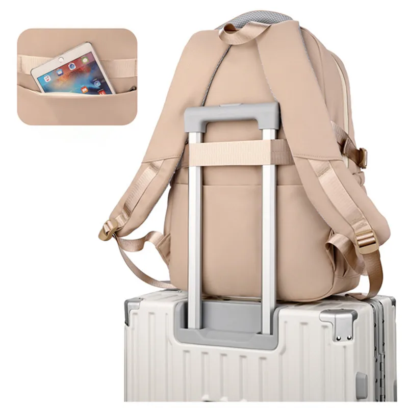 BAIJIAWEI Brand Large Capacity Students Backpack Casual Waterproof Nylon School Bag Fashion Travel College Bag 3
