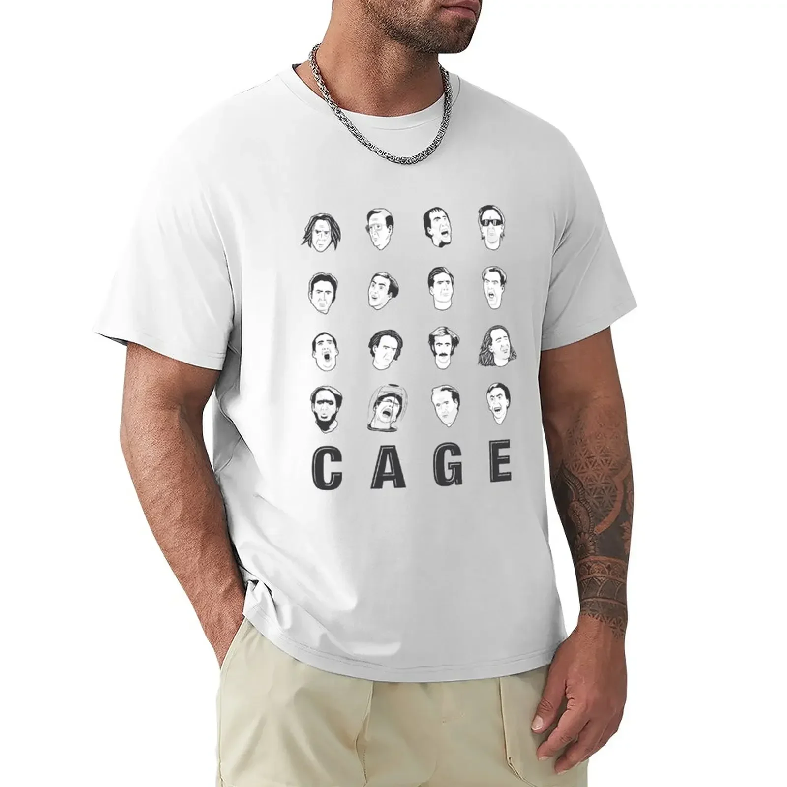 

Футболка мужская с принтом из мультфильма «Николаса Кейджа»