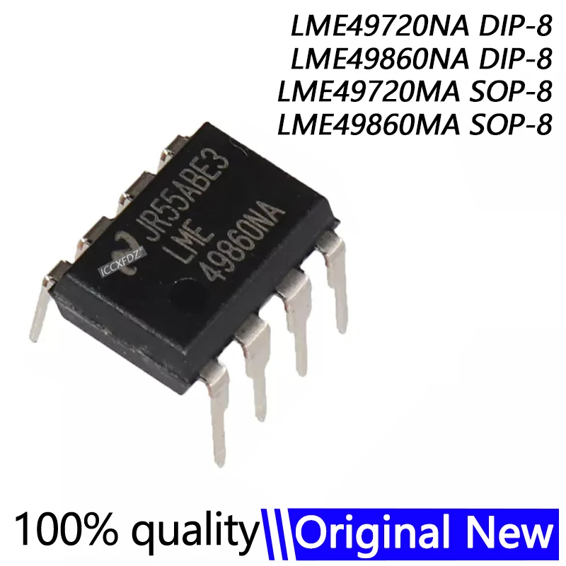 2 X Circuits Intégrés LME49720NA - Format DIP8, Pour Montage électronique Et Audiophile