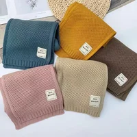 Kids Scarf Autumn Winter Fashion Children's Knitting Baby Bib Wool Knitting Winter Versatile Female Warm Girl Boy 2