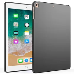 Black Flexible Soft TPU Tablet Case with Shell Back Cover (For iPad 6th 2018)