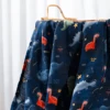 Super Soft Bamboo Cotton Baby Swaddle With Digital Printing Colorful Baby Wrap Muslin Baby Blanket 120*110CM 4