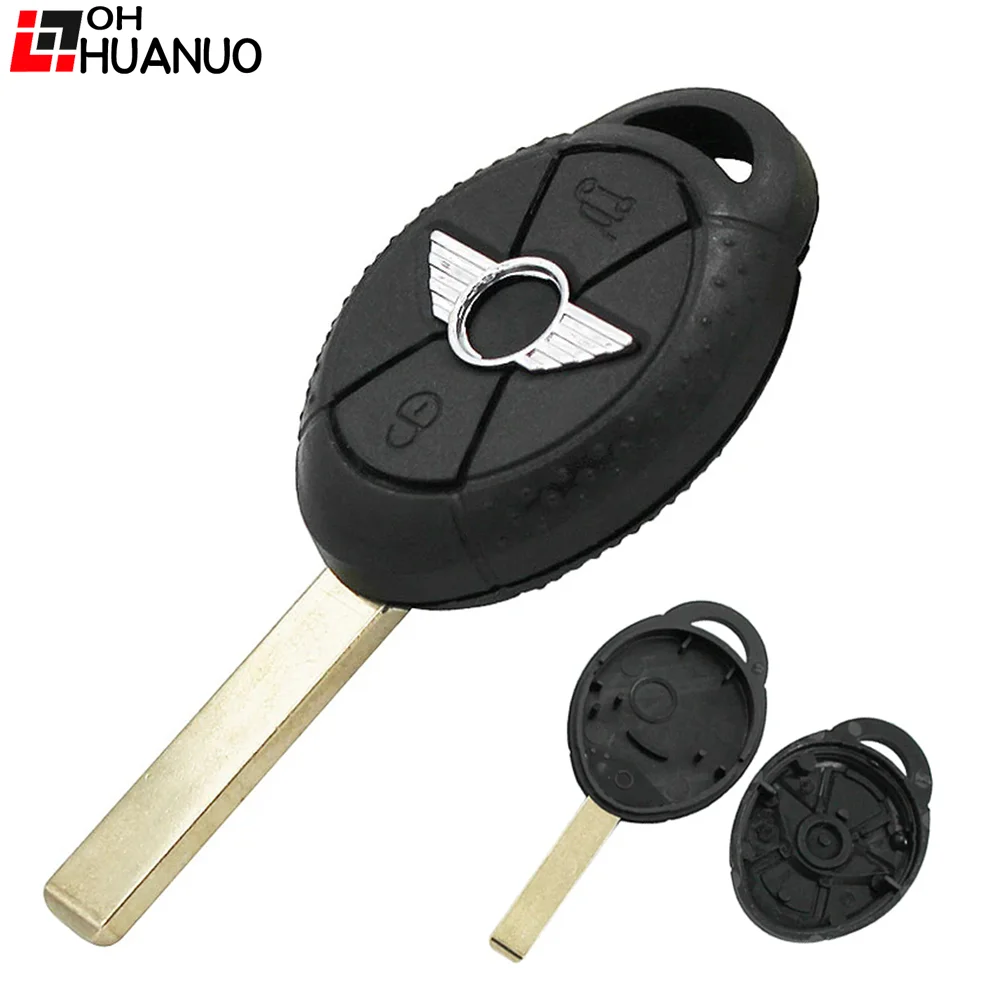 Car Key Shell 3 Button Replacement Shell Remote Key Case Fob for BMW Mini Cooper Uncut Blade