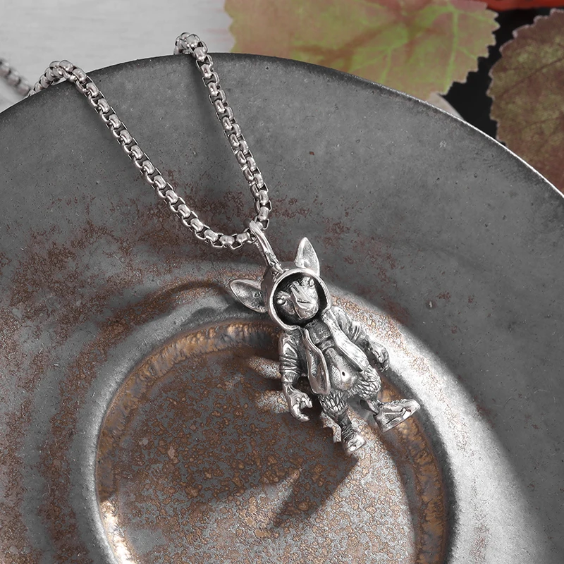

Retro Domineering Death Anubis Pendant Necklace Men's Punk Hip-Hop Jewelry