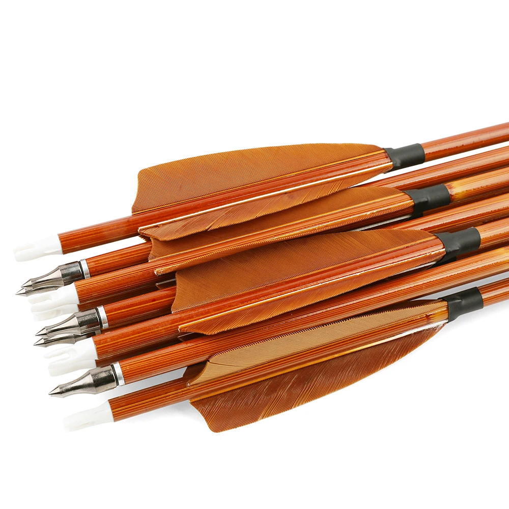 SHARROW 12pcs Arbre de Flèche en Carbone 30 Pouces Spine 300 340 400 500 600 800 Carbone Flèche