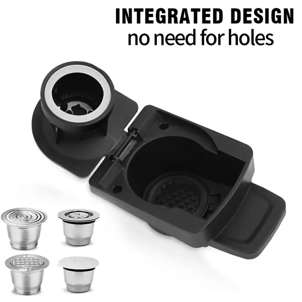 

iCafilas Refillable Adapter for Dolce Gusto Coffee Capsule Nescafe Reusable Capsule Transfer Compatible with Geino Mahcine Y7G9