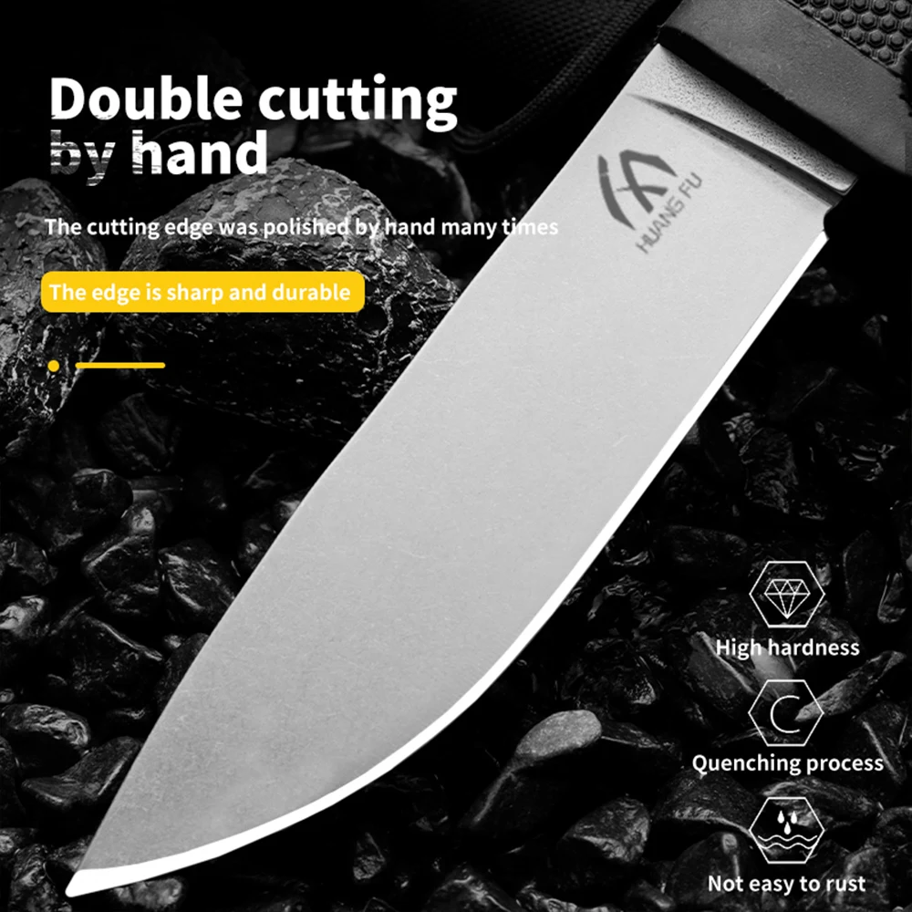 HUANG FU High quality fixed blades, outdoor straight knives, wilderness survival knives, men's tactical knives