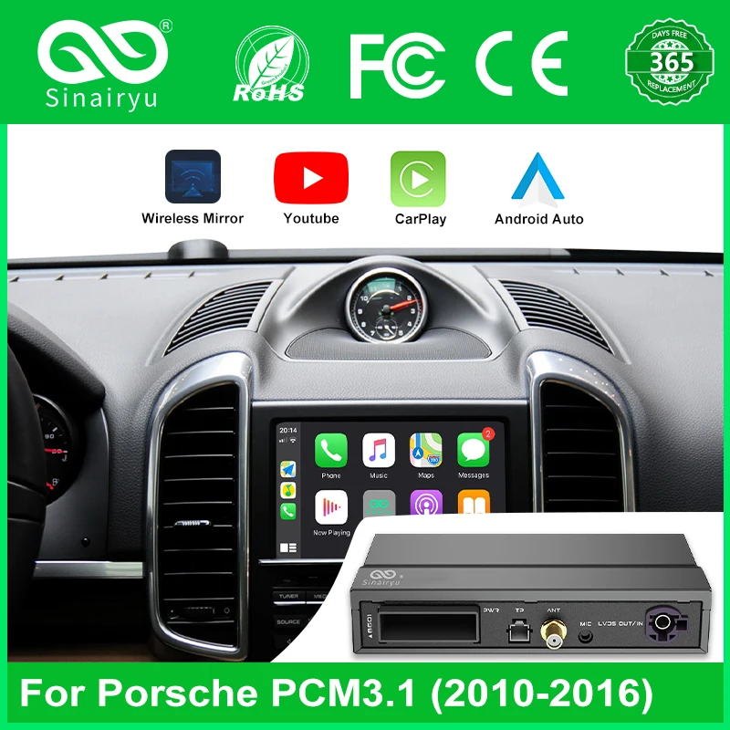 Nwe Wireless Car Auto Play Box Per Porsche Pcm 3.1 Cayenne Macan Pana Mera 911 Ecc Per Carplay Su Porsche