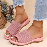 Sandales femmes Force élastique chaussures d'été femmes sandales plates décontracté intérieur extérieur pantoufle sandales d'été pour la plage Zapatos Mujer 2