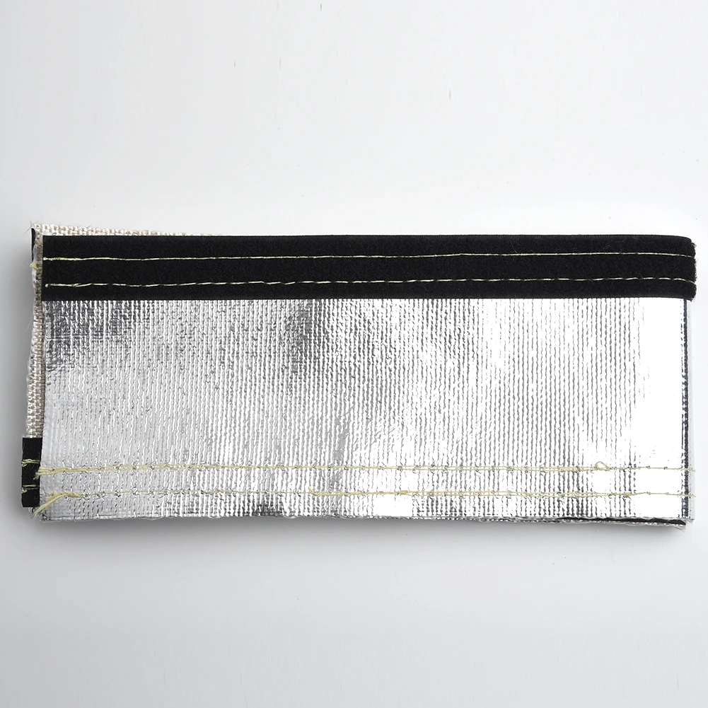 Wrap Hose Cover Convenient High temperature Protect Replacement Sleeve Wire 1Pc Black+Silver Removal Insulated