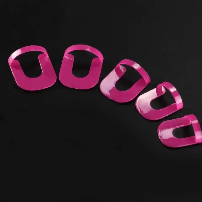 1-7세트 10가지 사이즈 G커브 모양 바니쉬 쉴드 네일 프로텍터 손가락 커버 흘림 방지 프렌치 스티커 매니큐어 네일 아트 도구