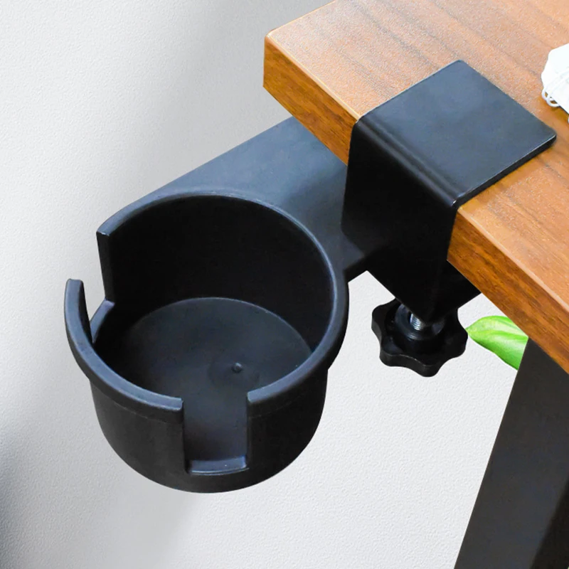 ABS Rotating Desk Cup Holder Table Clamp