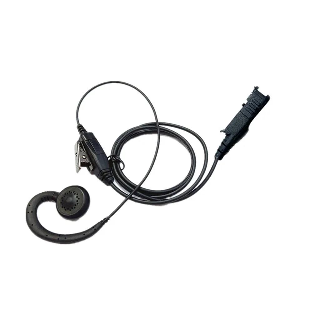 New Two-Way Radio Ptt Rubber Large Earhook Earphone for Motorola DP2000 DP2400 DP2600 DP3441 Walkie-Talkie Large Earhook Headset