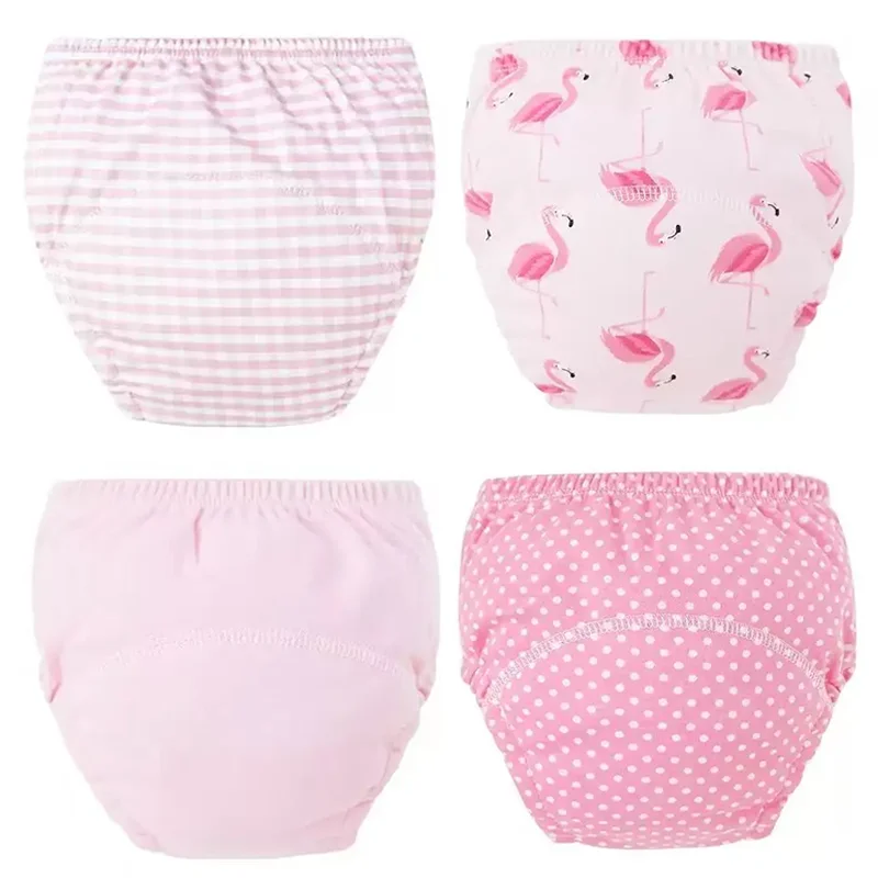 4-Pack Eco-Friendly Waterproof Cotton Toddler Training Pants