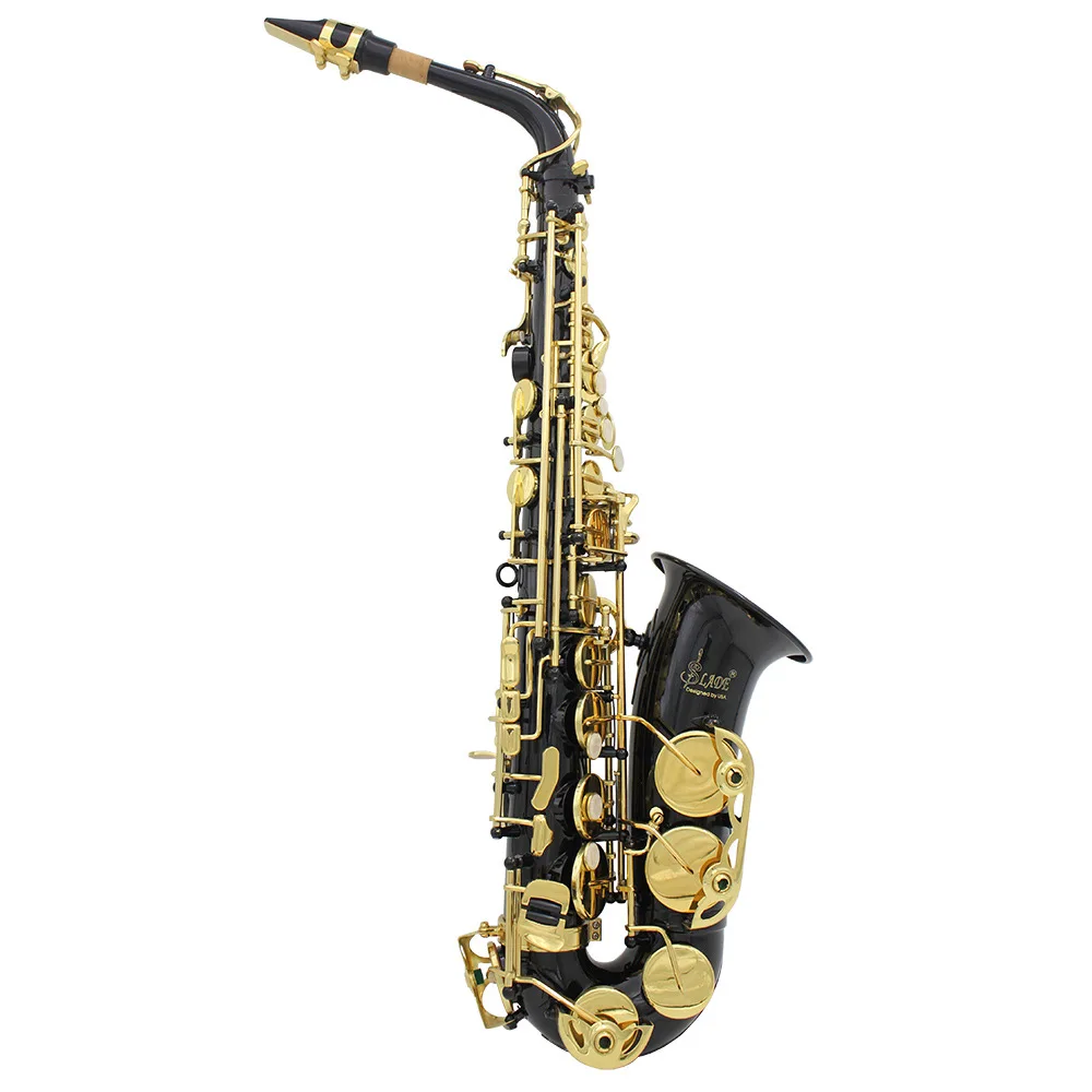 

E-flat alto sax carved white shell beginner adult exam performance saxophone