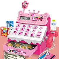 Electronic Children Pretend Play House Toys Simulation Supermarket Cash Register Game Toy Lighting And Sound Effects Toy for Kid 1