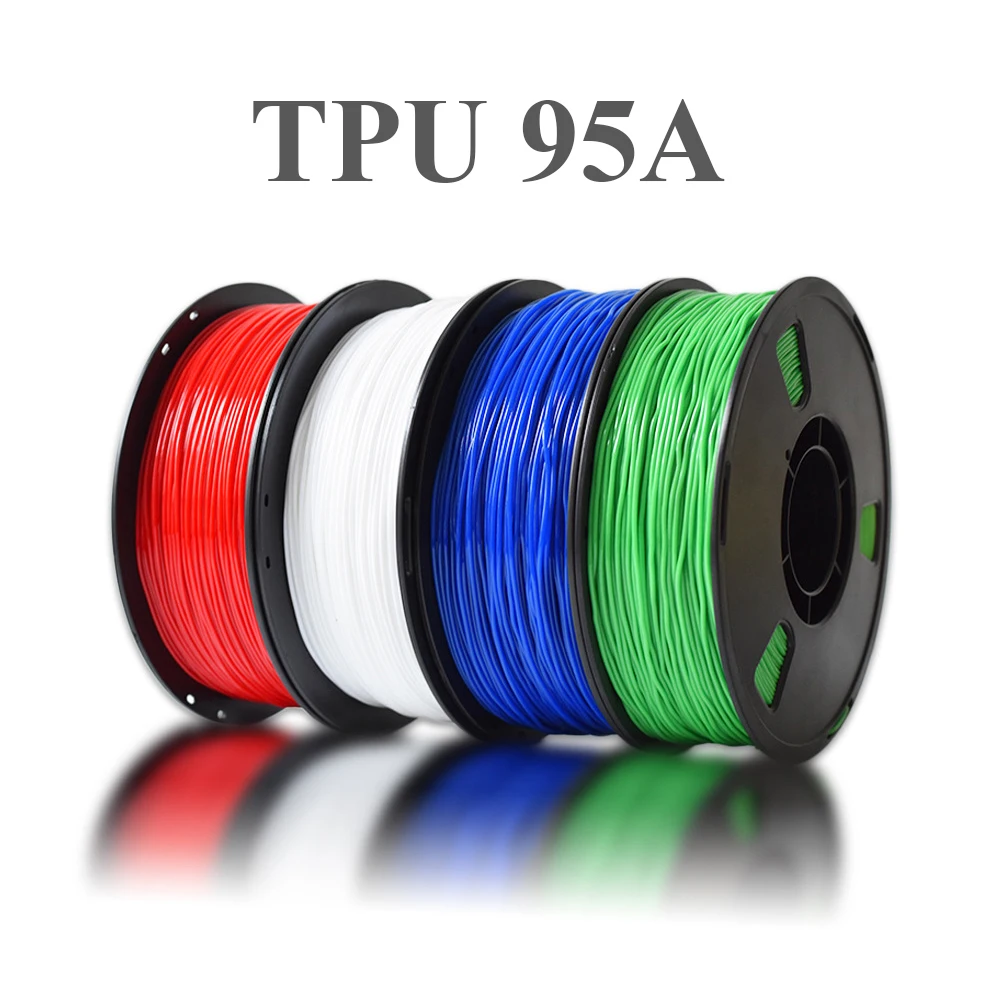 3D Printing Materials Flexible TPU 95A 3D Printer Filament 1.75mm Diamater Net Weight 1.0KG/2.2LBS