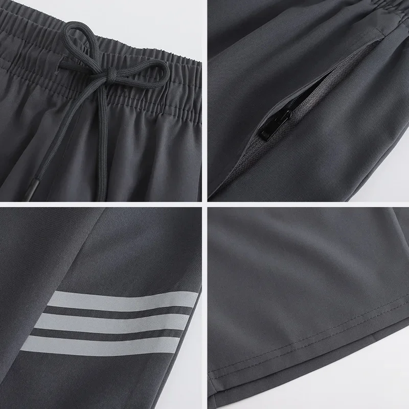 Men Cool Feeling Thin Fitness Running Training Jogging Shorts Sports Quick-drying Shorts Basketball Pants Male Casual Sweatpants